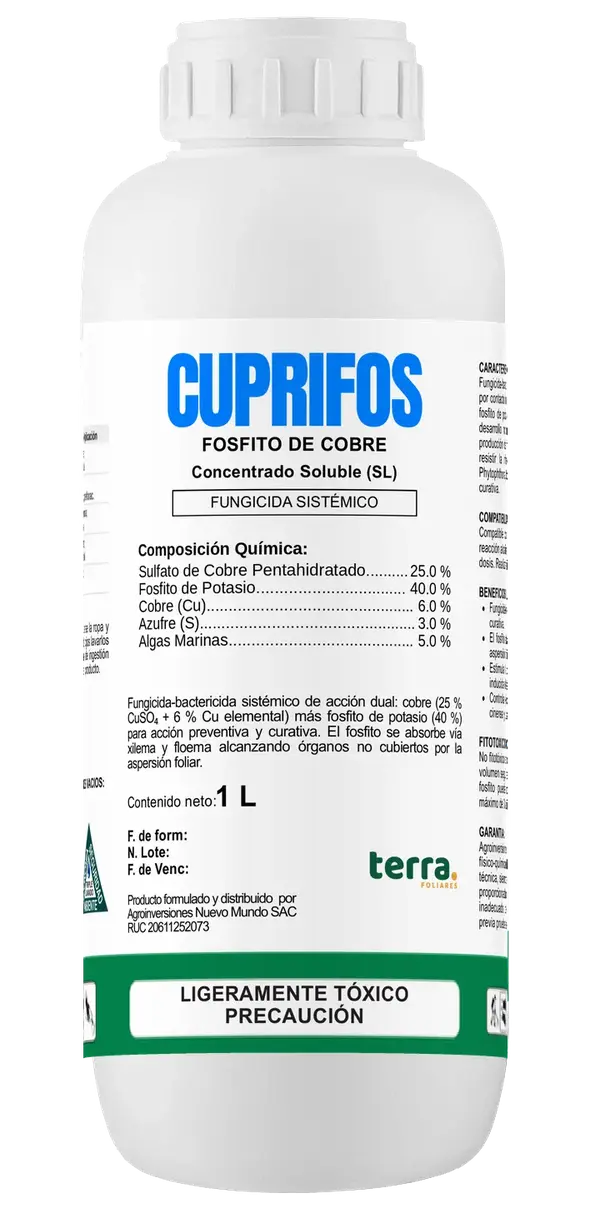 Botella de CUPRIFOS
