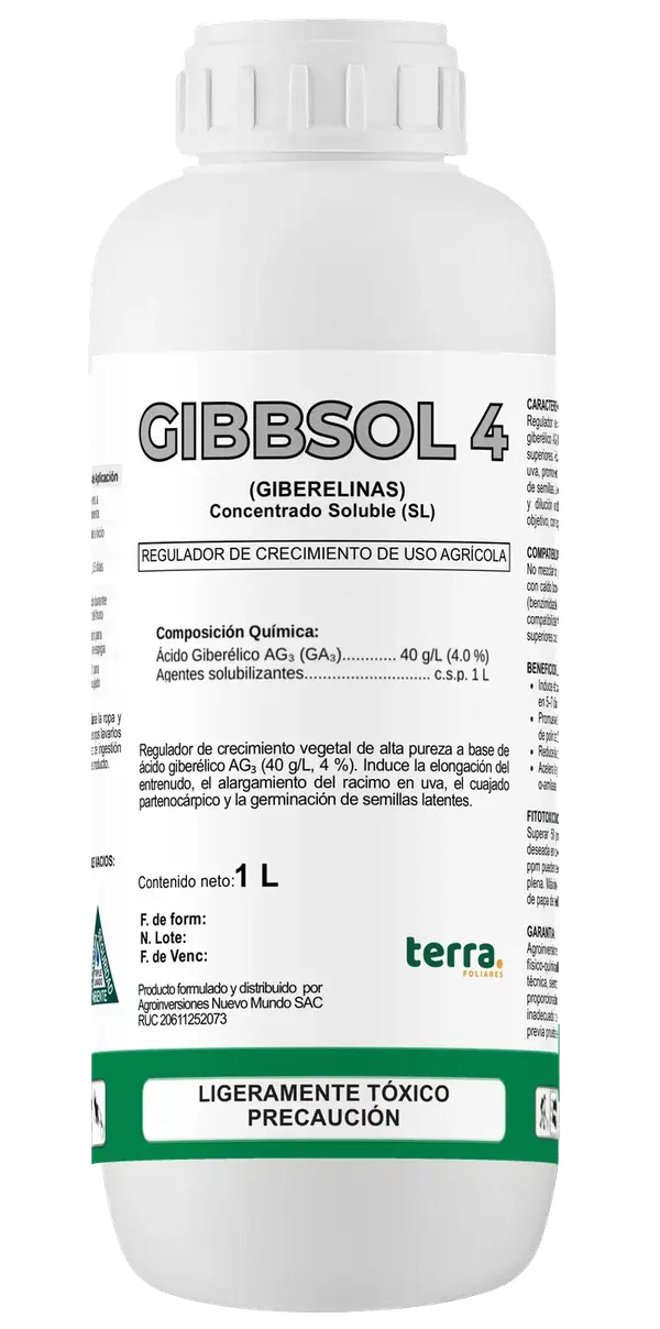 Botella de GIBBSOL 4