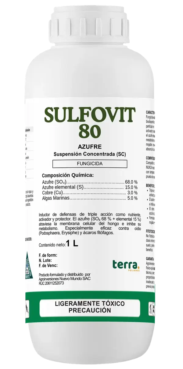 Botella de SULFOVIT 80