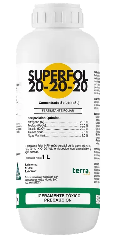 Botella de SUPERFOL 20-20-20
