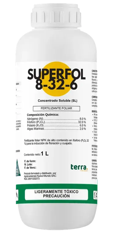 Botella de SUPERFOL 8-32-6