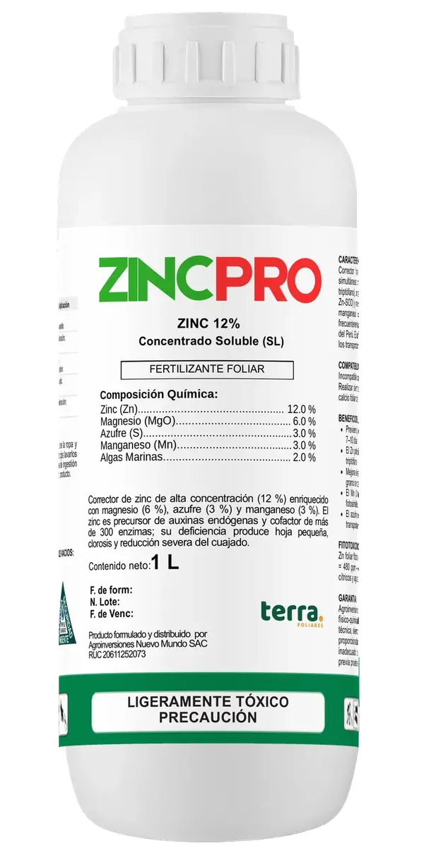Botella de ZINCPRO